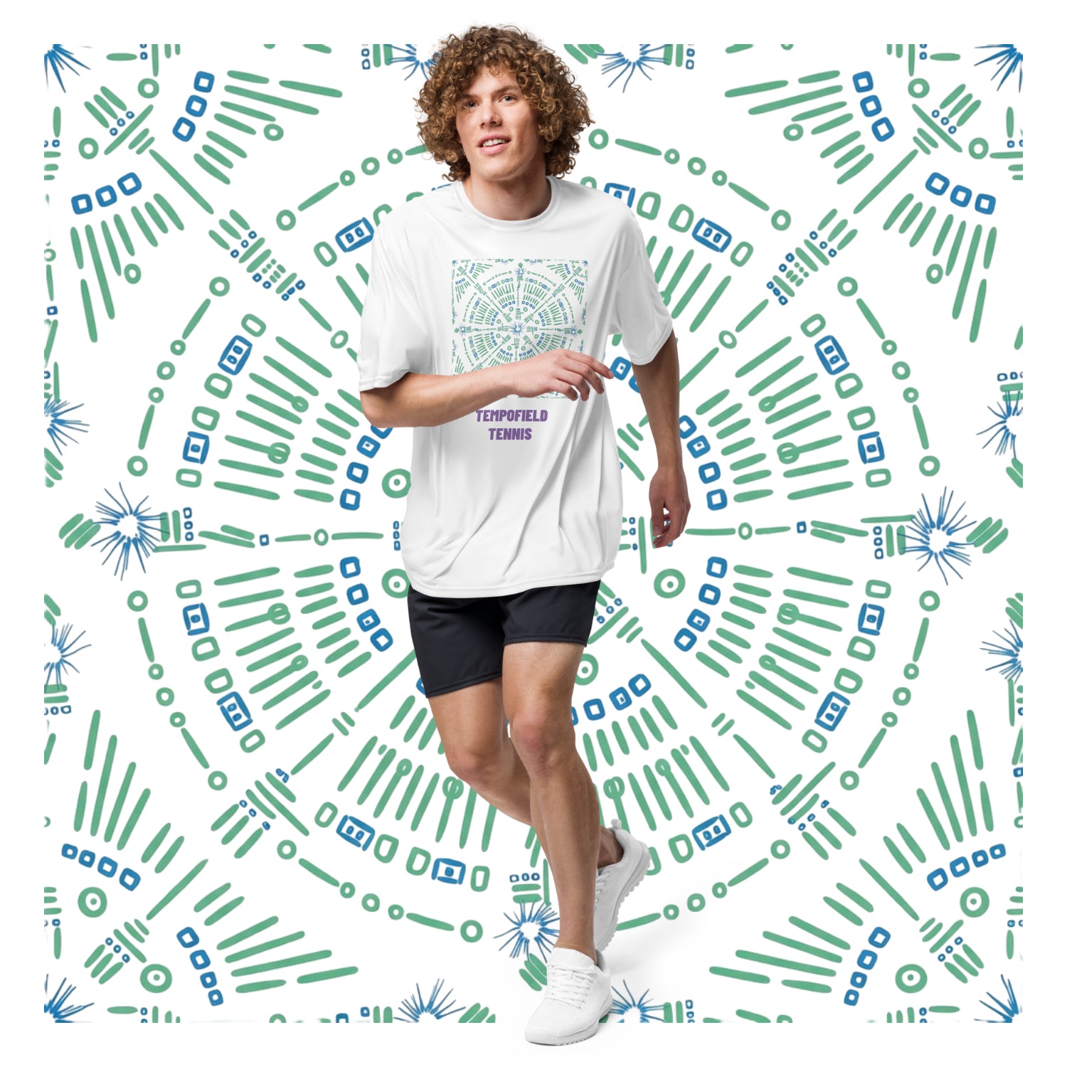 Centered Core Tennis Tee - White