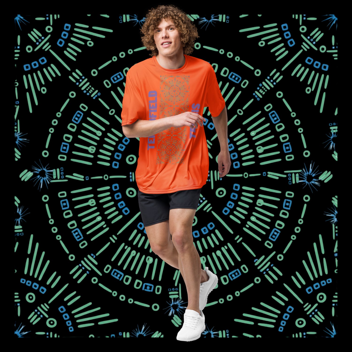 Present Mind Tennis Tee - Coral