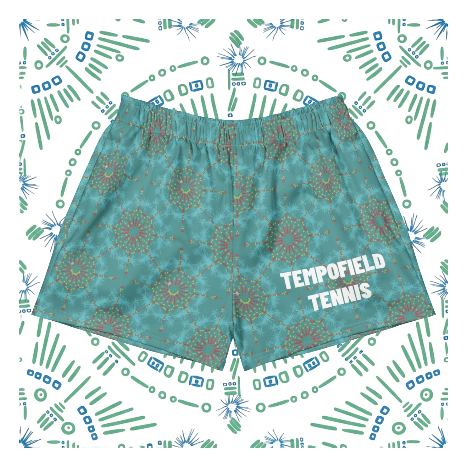 Calm Mind Tennis Shorts - Turquoise