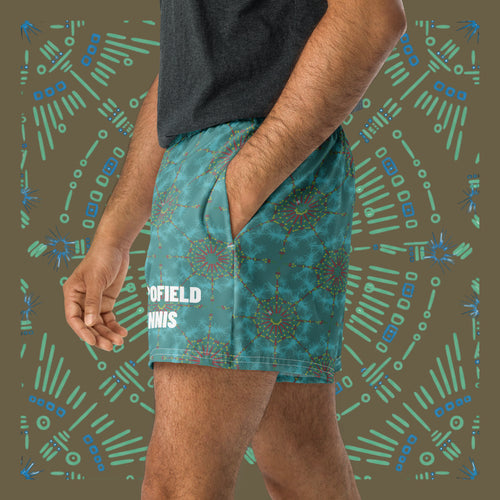 Calm Mind Tennis Shorts - Turquoise