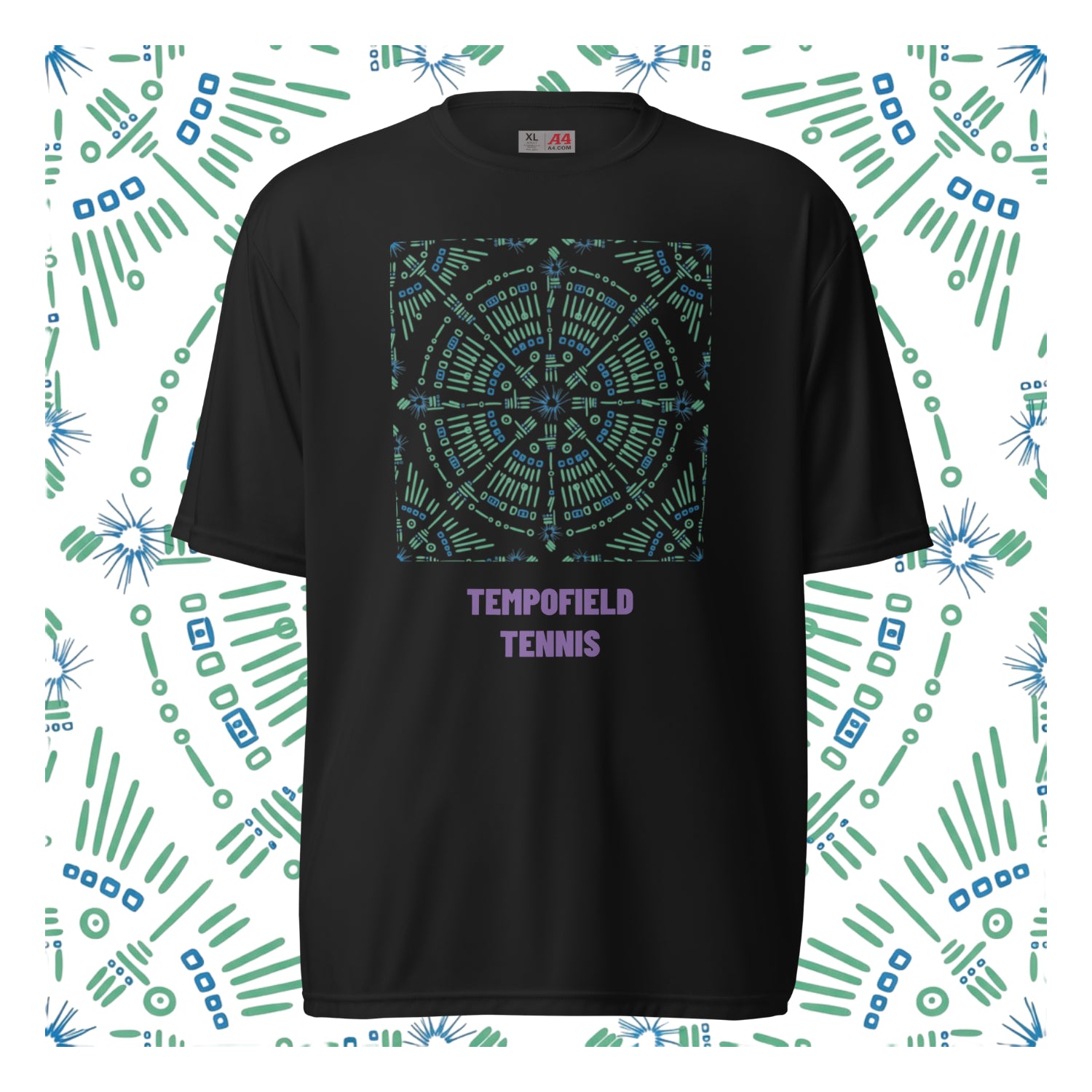 Centered Core Tennis Tee - Black